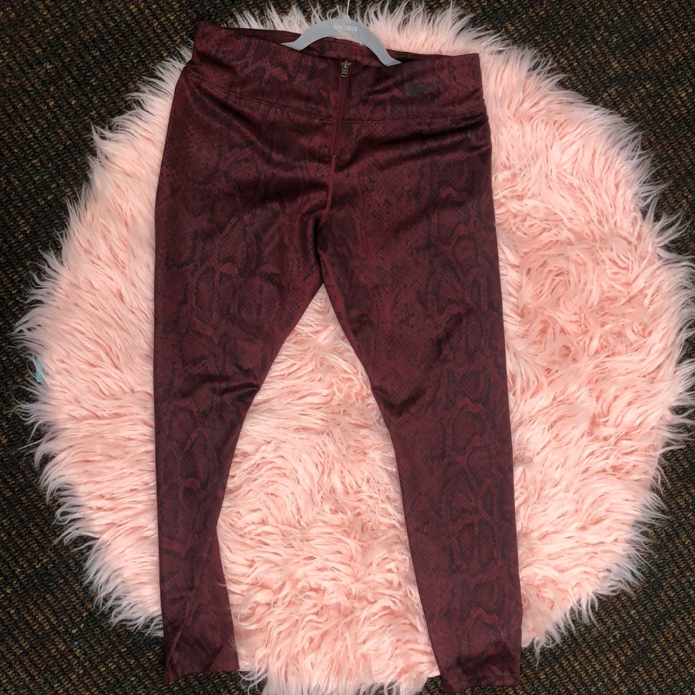 Large Nike Snake Print Leggings